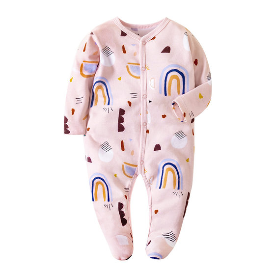 Factory wholesale baby jumpsuit long sleeve ha clothes baby bag fart clothes spring and autumn pajamas climbing clothes baby clothes