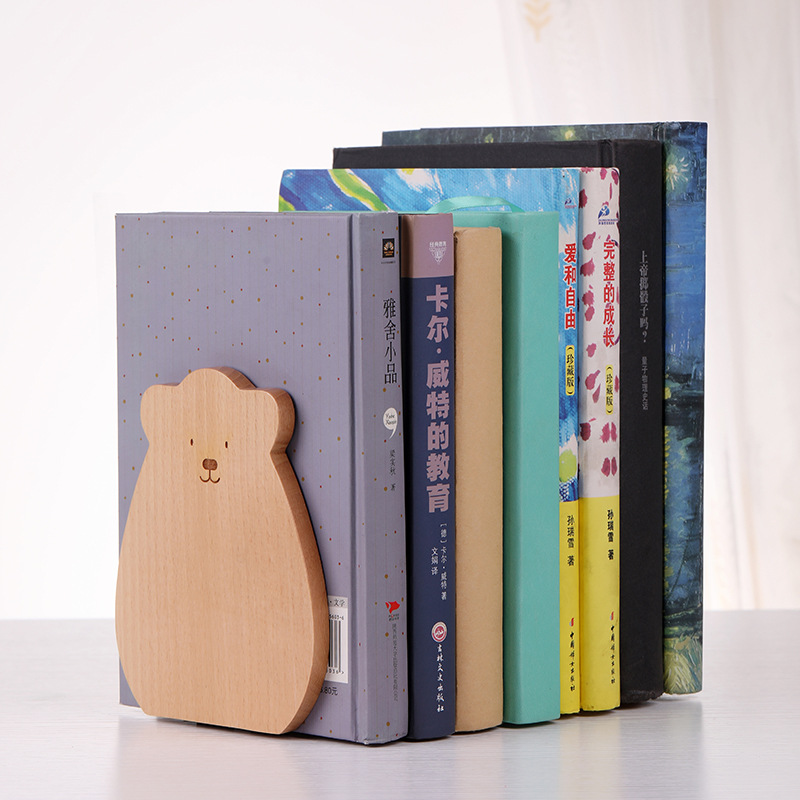 Wooden Book Stand Wholesale Desktop Small Bookshelf Book Bezel Creative Storage Book Stand Student Table Simple Book Stand