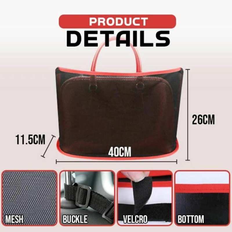 Car two-seat storage Net bag Car blocking Net hanging Car storage bag Car Net bag