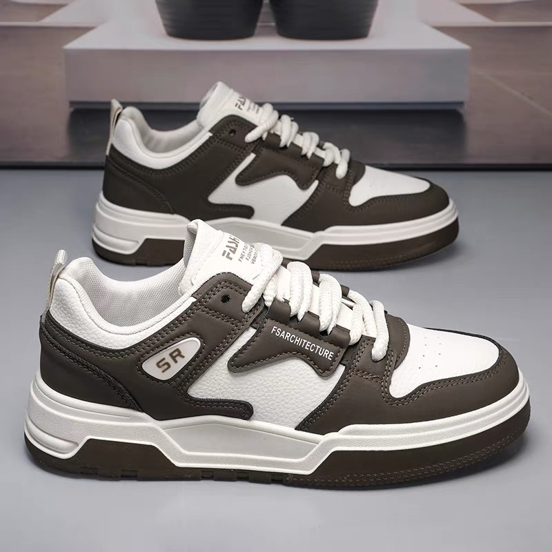 Summer Men's Shoes New Breathable Shoes Men's Korean-style Trendy All-match White Shoes Platform Sneakers Casual Sneakers