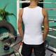 Men's Vest Thickened Thick Threaded Vest 2*2 Men's American Sports Vest Hip-hop Slim Sweat Absorbing Base Shirt