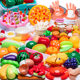 Che Che Le Play Home Toy Simulation Fruit Kitchenware Vegetables Boys Girls Pizza Cake Birthday Gift Cross Border
