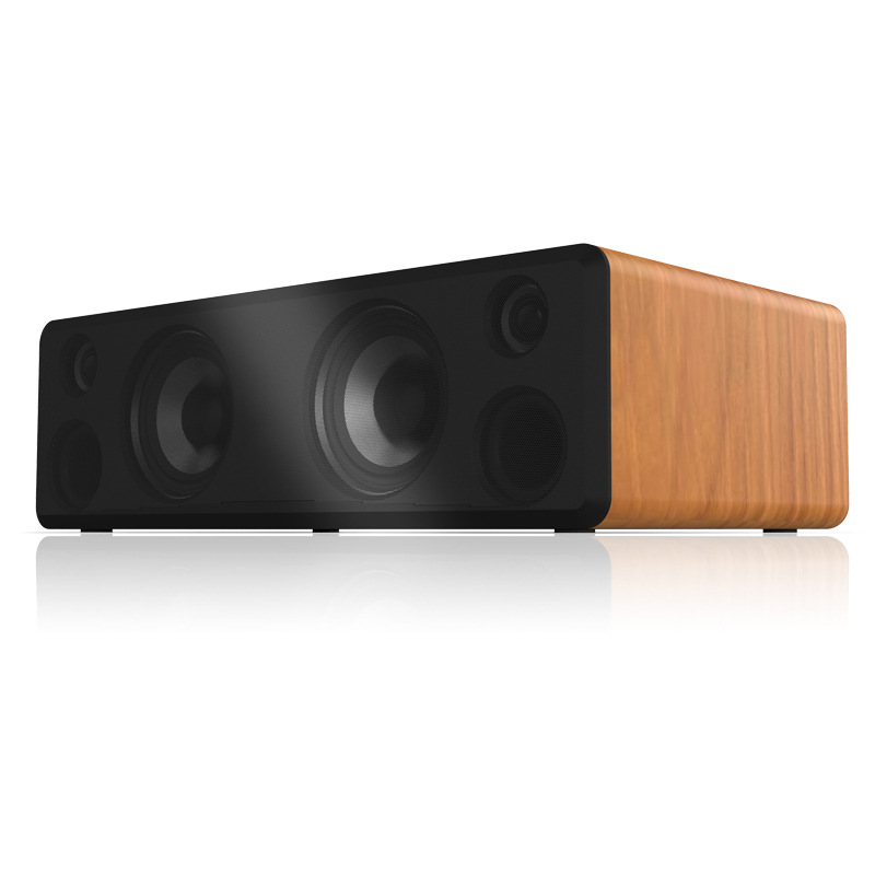 Retro Computer Speaker High Power Hifi Sound Quality Subwoofer Wooden Subwoofer Home Desktop Bluetooth Speaker