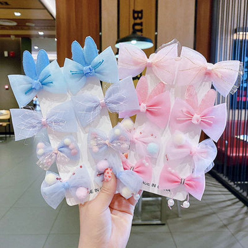 Épingle à cheveux pour enfants, jolie princesse coréenne, nœud, accessoires pour cheveux, frange de bébé, pince à cheveux cassée, pince à cheveux pour filles_voghion.com