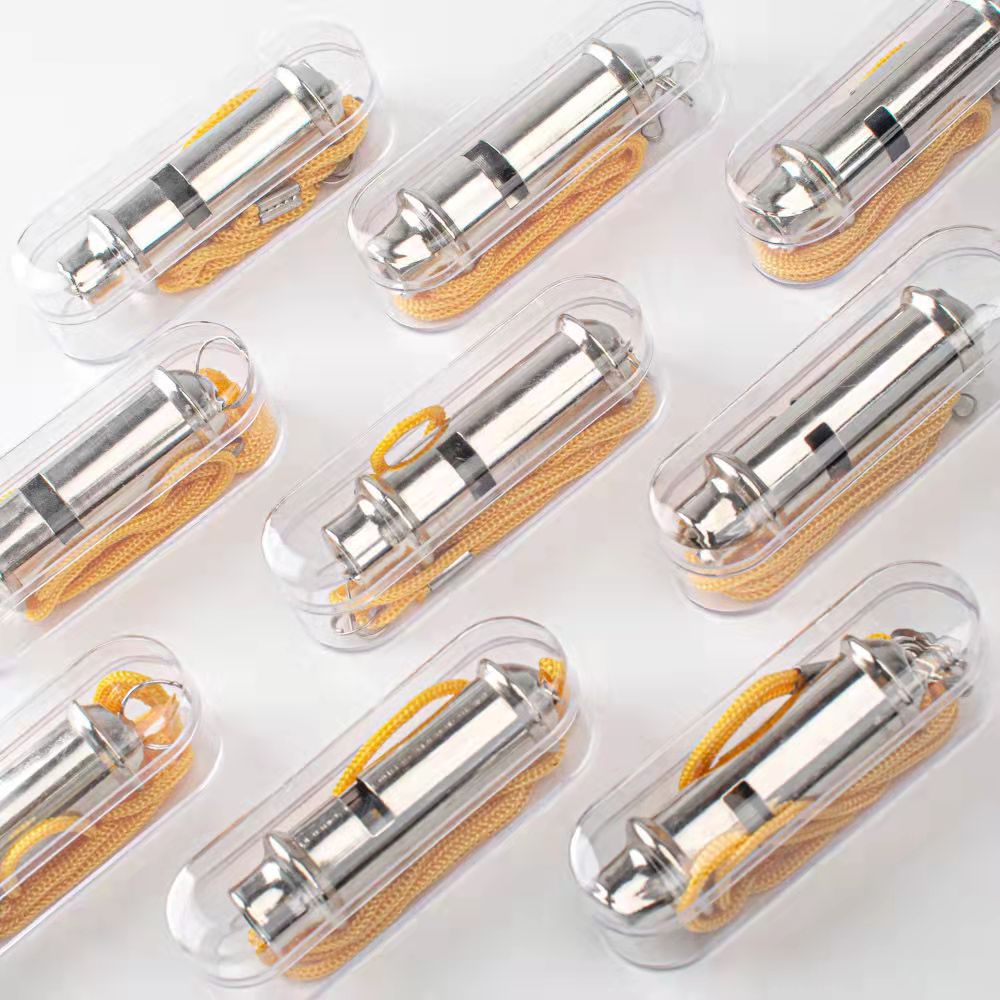Metal whistle high frequency training life-saving whistle police team outdoor pet referee whistle non-nuclear professional whistle wholesale