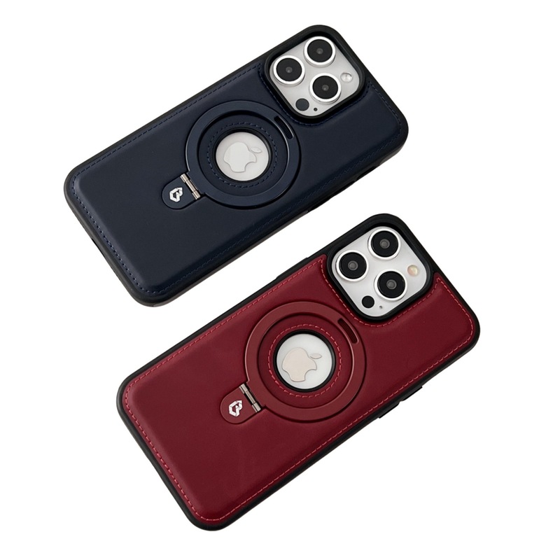 リークビジネス革カバー適用アップル16promax携帯ケース付属スタンドiPhone15高級皮質16|undefined