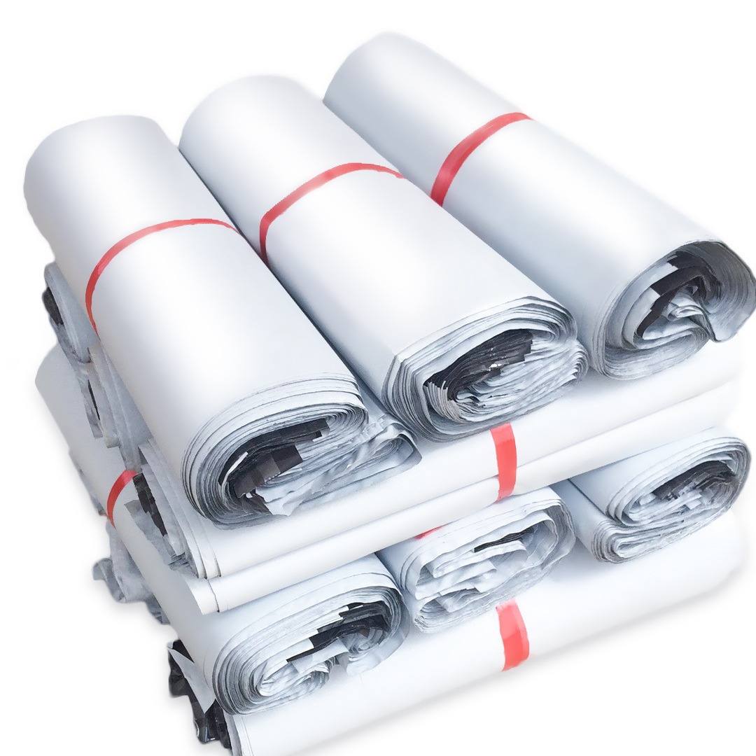 New material white express bag wholesale plastic waterproof packing bag logistics delivery bag express packaging bag thickened