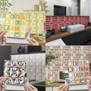 MSC105-124 cross-border 3D mosaic crystal tile stickers glass tileDIY self-adhesive wall stickers floor stickers