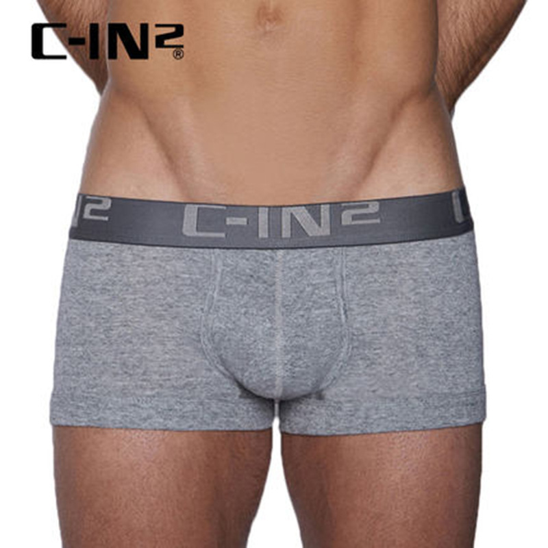C- IN2 men's underwear cotton sports sexy U convex bag big youth low waist cin2 boxers 004