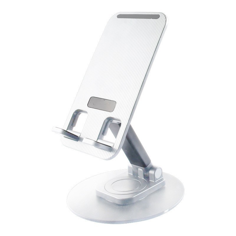 New Rotating Aluminum Alloy Mobile Phone Bracket Desktop Tablet Live Mobile Phone Bracket Multi-functional Folding Bracket