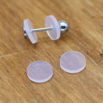 Silicone Small UFO Frisbee Anti-proliferation Anti-invagination Earrings Tongue Pin Lip Puncture Accessories Fixing Ring