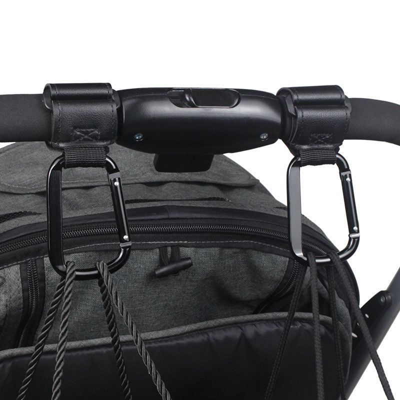 Metal stroller hook buckle baby stroller bag hook PU leather hook hook hook hook hook hook hook hook hook hook Hook 2 Universal