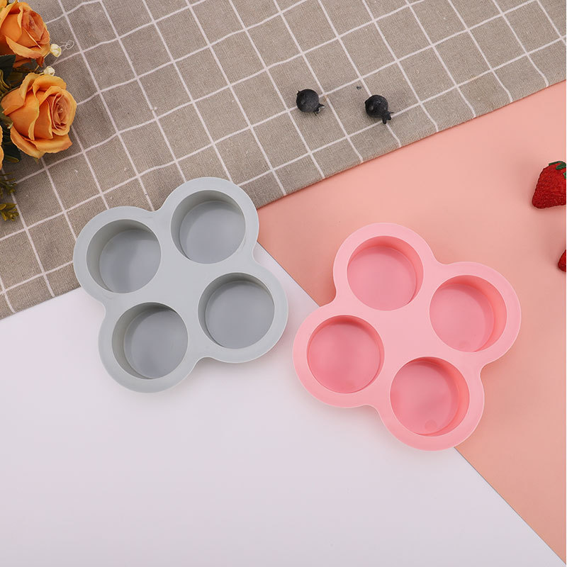 DIY Baking Silicone Mousse Cake Silicone Mold Cylinder 4 Even Mold Dessert Supplementary Food Mold Baking Tools Wholesale