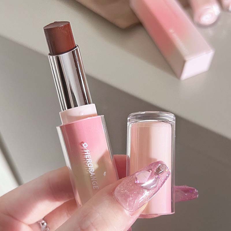 HERORANGE ~ condensate lipstick water lipstick mirror moisturizing white lip glaze makeup female gift lip freeze
