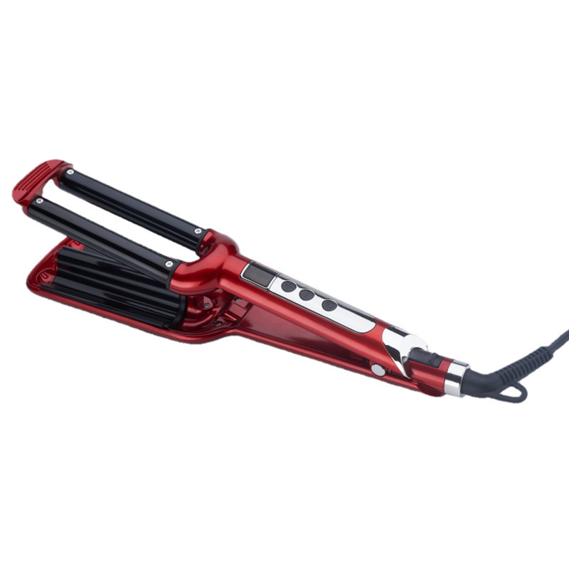 Foreign trade CE certification three tube curling iron egg roll wave temperature LCD display curling iron hairdresser a large number
