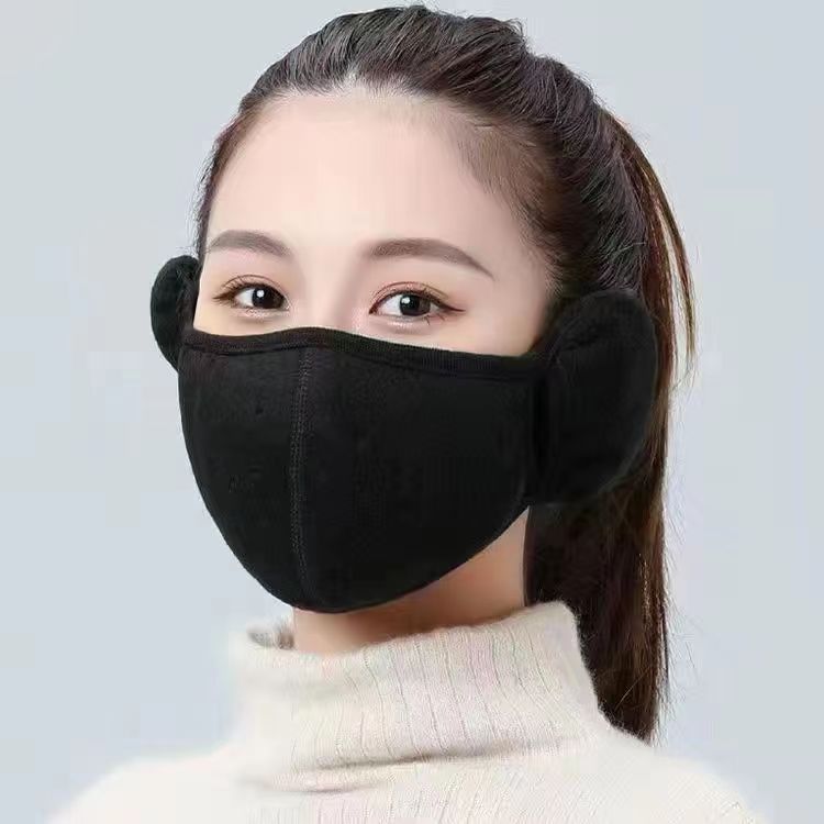 Windproof mask winter men's cycling ski warm cold-proof face protection earmuffs female electric car anti-freezing earmuffs