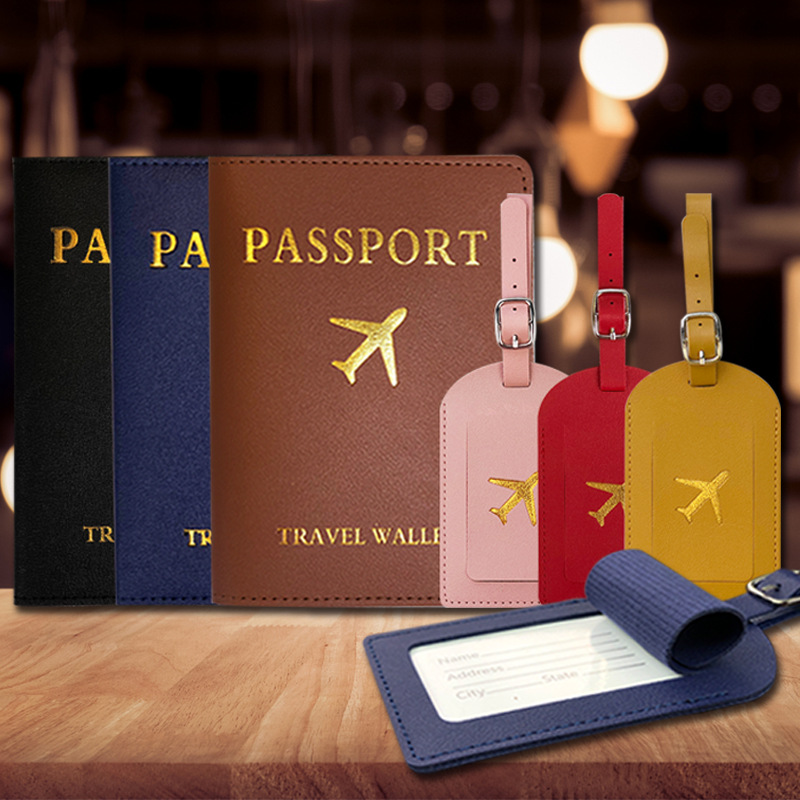 Cross-border spot luggage tag passport holder passport holder set