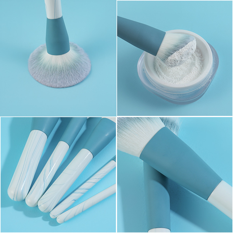 Xiaolai recommend pattern clear sky 12 makeup brushes suit super soft loose powder brush point color brush lip brush beauty tools