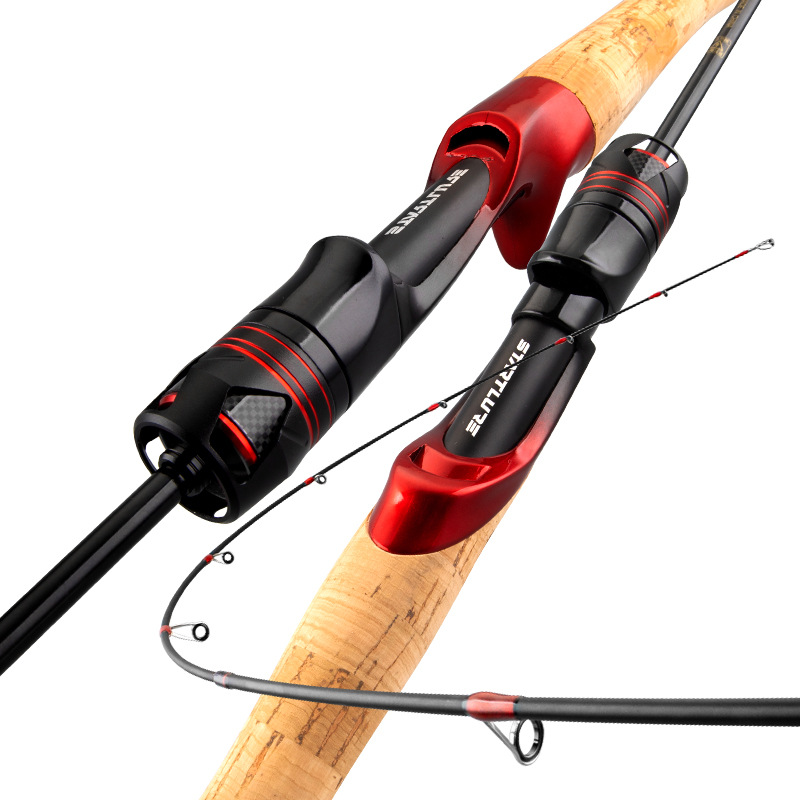 Comere Cross-border Fishing Rod Firebird Solid Horse Mouth Rod UL Ultra Soft Adjusted Carbon Micro Rod Cushion Road Rod Wholesale
