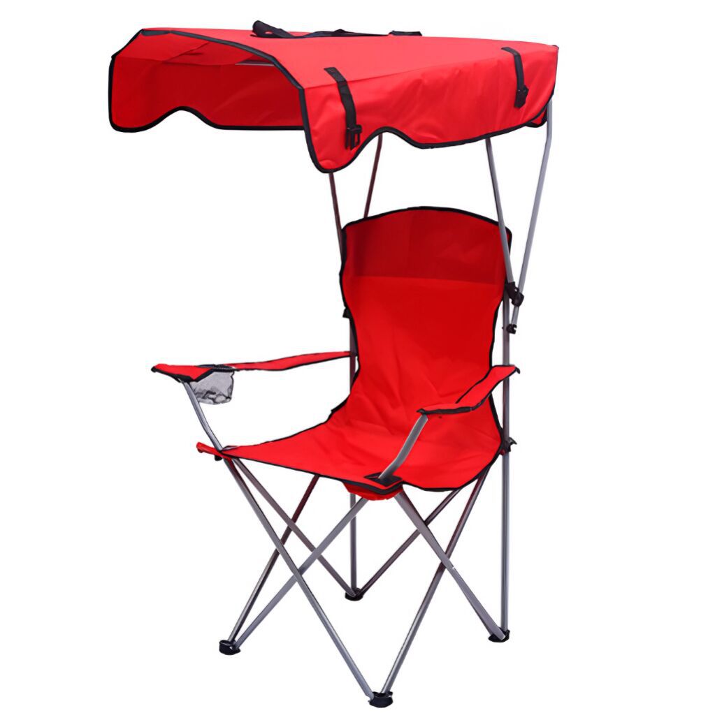 Outdoor Products Folding Chair Portable Folding Beach Chair with Awning Chair Folding Chair Camping Stall Chair Wholesale