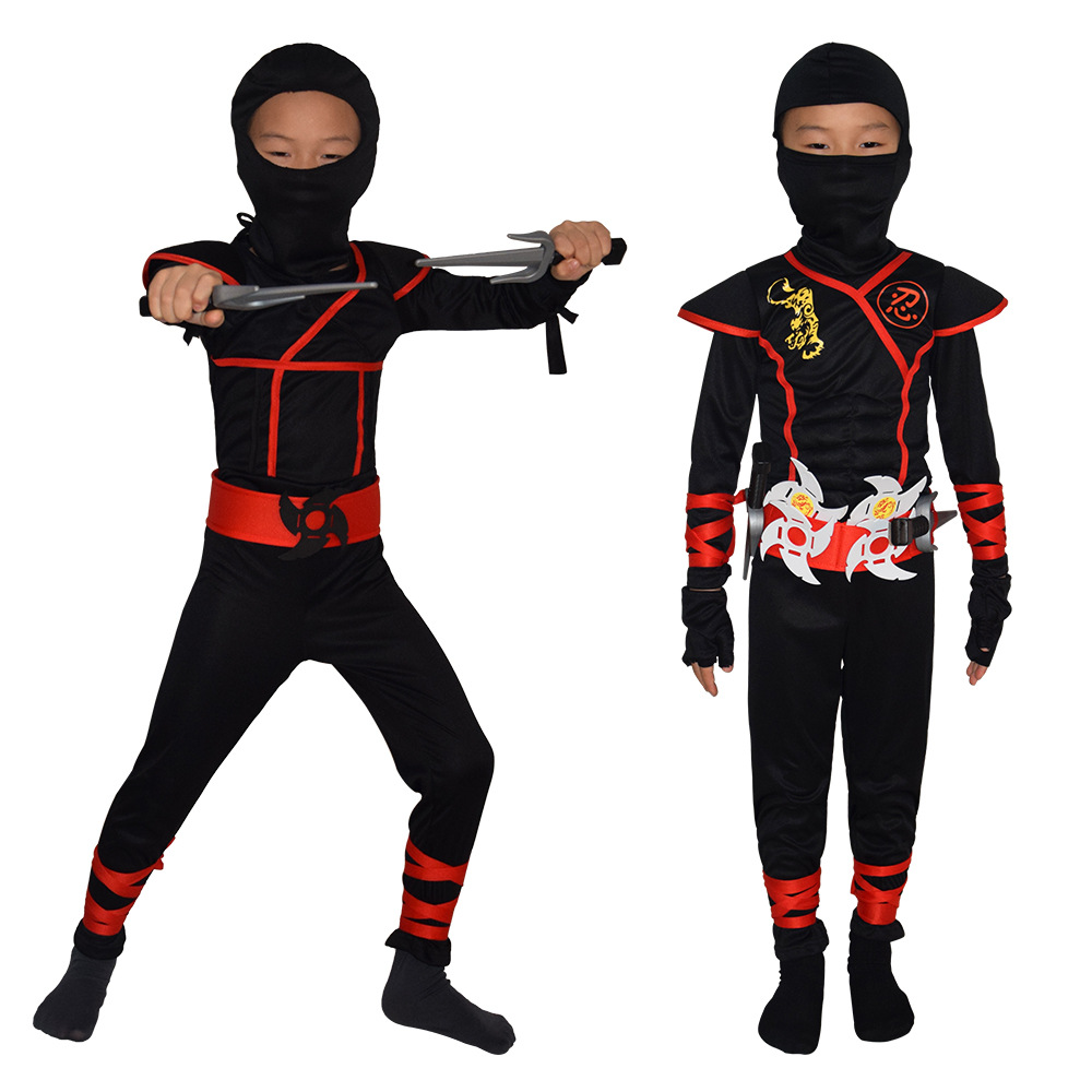 Halloween Children's Ninja Costume Performance Costume Japanese Ninja Costume Night Clothes cosplay Performance Costume Wanno