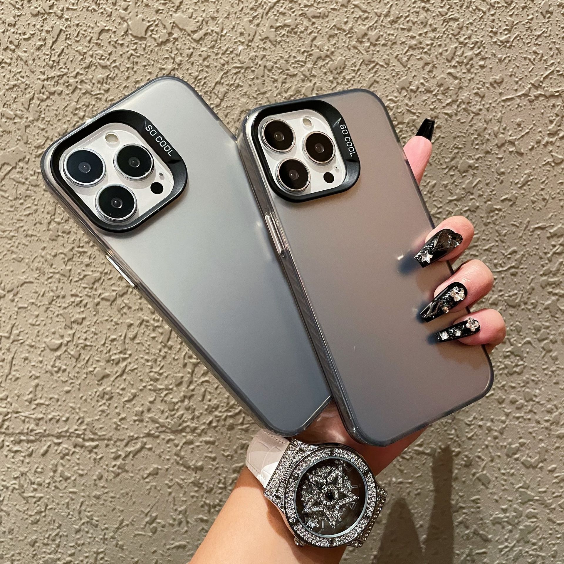 IMD Color Silver for Apple 16PRO Hard Case Solid Color Premium iPhone13/XR Simple Phone Case
