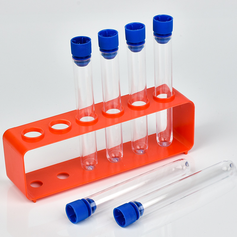 Scientific experiment equipment 6-hole test tube rack plastic test tube rack children's primary school science laboratory material package