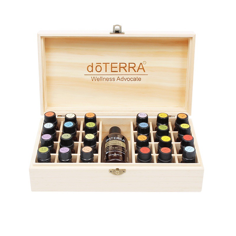 Doterra, органайзер для эфирных масел, деревянная коробка, коробка для хранения, масло, новая коллекция, 25 ячеек, 1 ячеек