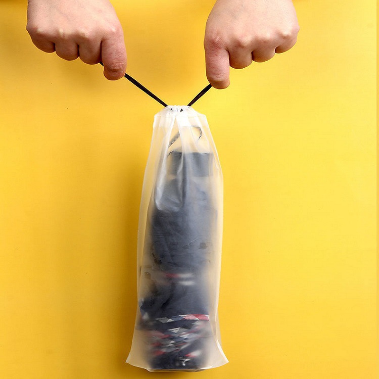Umbrella Storage Bag Transparent Waterproof Storage Bag Drawstring Bag Convenient Beam Storage Bag Water Leakage Proof Plastic Storage Bag