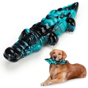Amazon New Crocodile Nylon Dog Toy Strong Chew Textured Dog Chew Beef Flavor Cross Border Pet