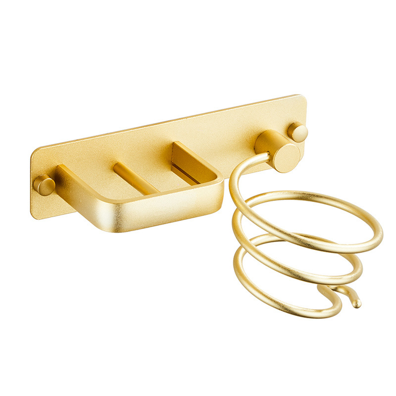 Shengruijia Bathroom Hair Dryer Rack Punch-free Household Multifunctional Storage Hair Dryer Rack Bathroom Bracket