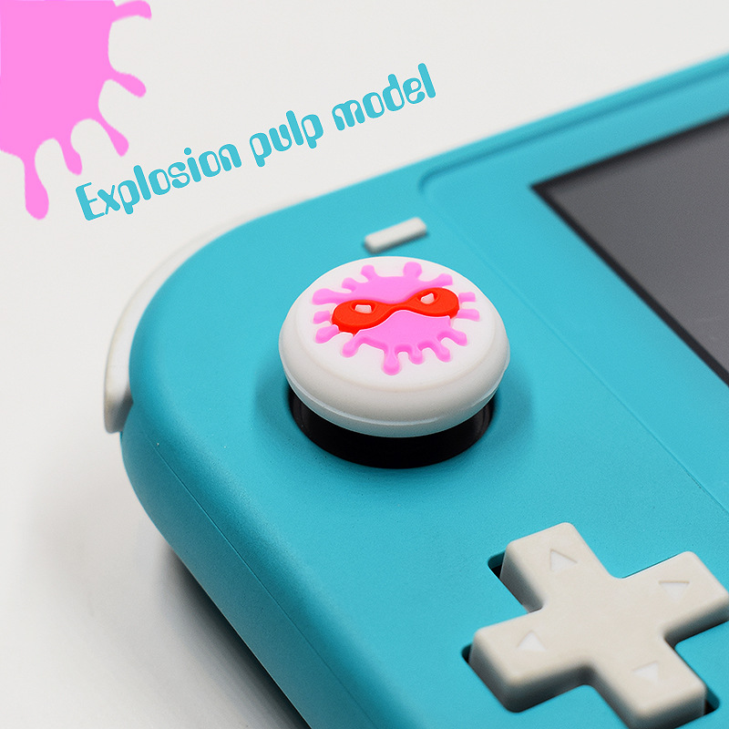 Nintendo Switch Joy-Con Handle Button Cap Silicone Protective Cap Switch Game Theme Silicone Cap
