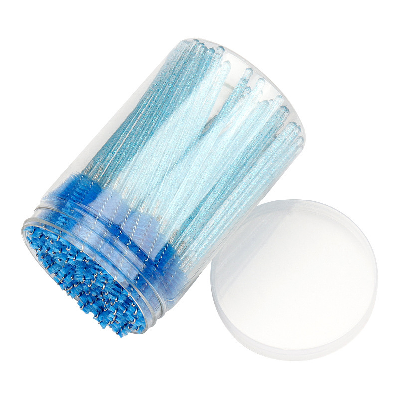 New disposable makeup brush barrel eyelash brush 100 PCs color eyelash beauty tools Crystal eyelash brush