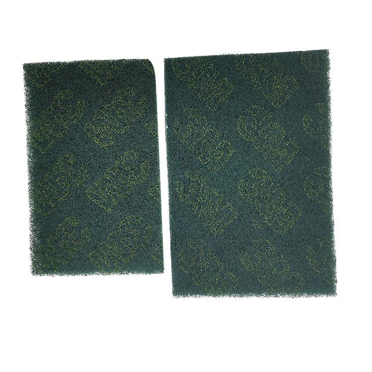 Industrial scouring pad cleaning deburring green 8698 nylon scouring pad rust removal polishing scouring pad