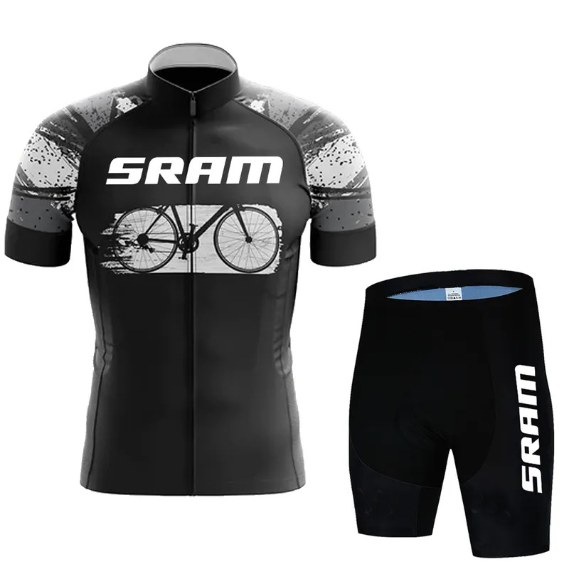 2023 Cross-border Cycling Suit SRAN Tour de France Short-sleeved Suit Sweat-wicking and moisture-absorbing event cycling suit