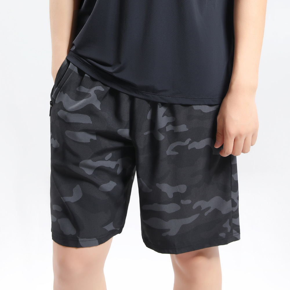 Summer men's sports running quick-drying shorts fitness pants woven four-sided elastic foreign trade processing leisure shorts