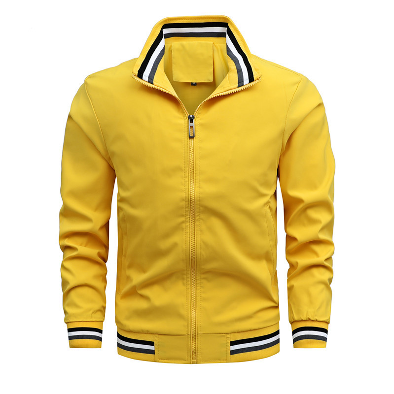 2023 Ordinary White Zipper Hip-Hop Fit No Hood Youth Casual Spot Side Slit Pocket Jacket