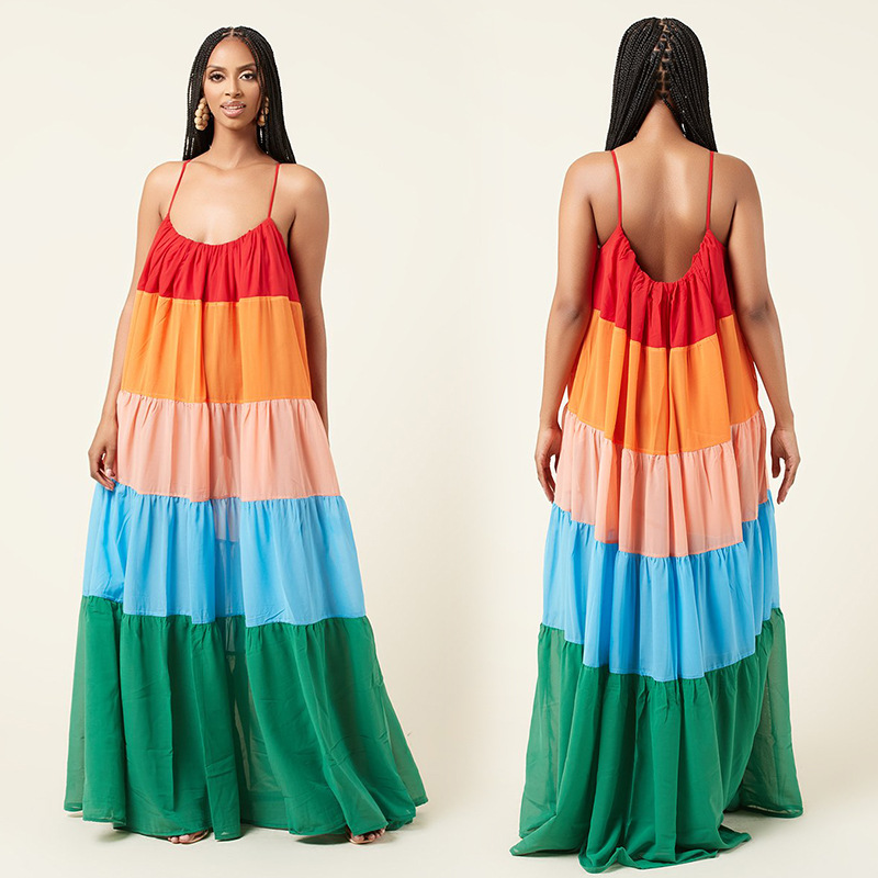 253 Slip Skirt Loose Skirt Women's Fairy Summer Long French Dress Fairy Dress Long Skirt Copper Ammonia Wire