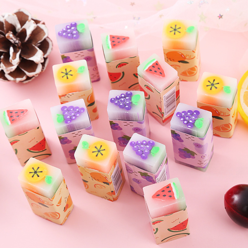 Cartoon jelly sandwich eraser wholesale PVC creative fruit sandwich eraser drawing painting exam for students