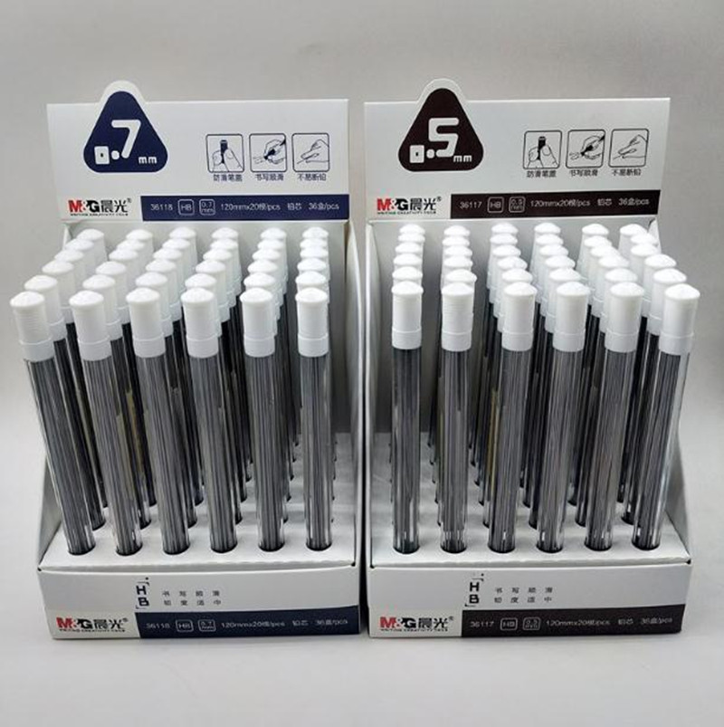 Wholesale HB automatic lead tube 0.5/0.7mm Primary School students active lead replacement ASL36117