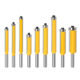 8-handle lengthened trimming knife with bearing straight knife trimming knife woodworking milling woodworking milling cutter imitation slotting knife
