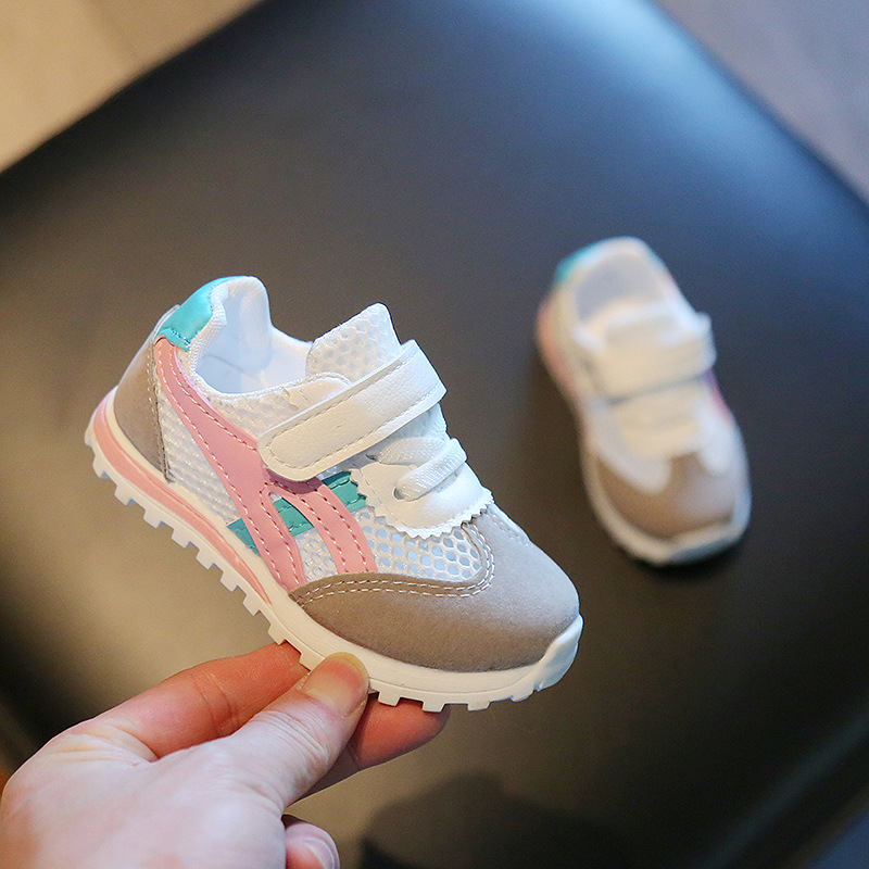 Girls White Shoes Breathable 2024 Summer New Children's Shoes Men's Mesh Skate Shoes for Girls Boys Sneakers