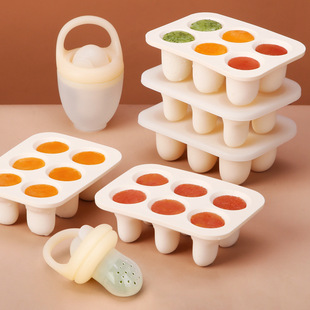 New fruit and vegetable storage relieving tooth itching frozen mold with bite music pacifier baby food supplement box