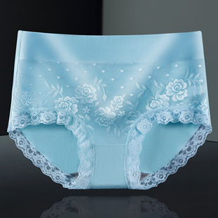 Graphene antibacterial ladies underwear mid-waist cotton underwear women lace cotton mid-waist underwear manufacturers wholesale