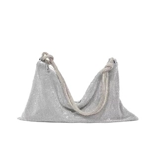 2023 Cross-border New Hand-held Small Bag Women's Bag Diamond-encrusted Handbag Banquet Dinner Bag Rhinestone Bag Armpit Bag