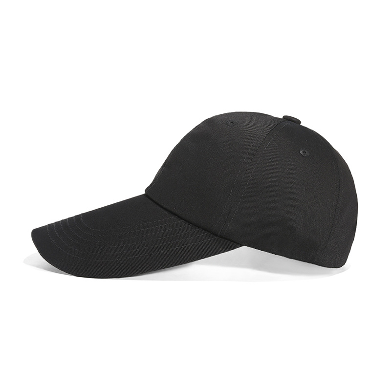 Soft Top Long Brim Baseball Cap Sunshade Cap Men's and Women's All-match Thin Baseball Cap Solid Color Sunscreen Hat