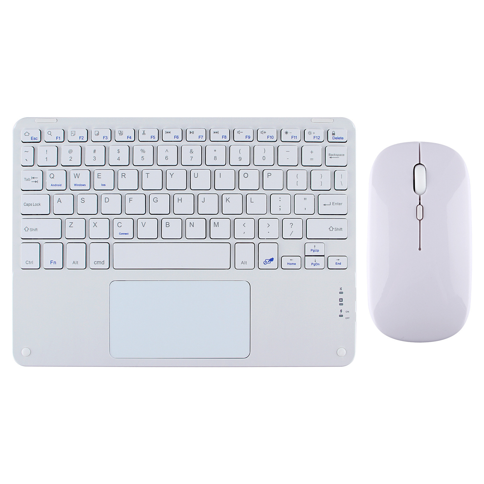 Popular for ipad10 mobile phone tablet universal touch side Bluetooth keyboard wonderful control magnetic suction Wireless Keyboard Mouse