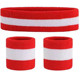 Red and White Turban Wrist Bracer