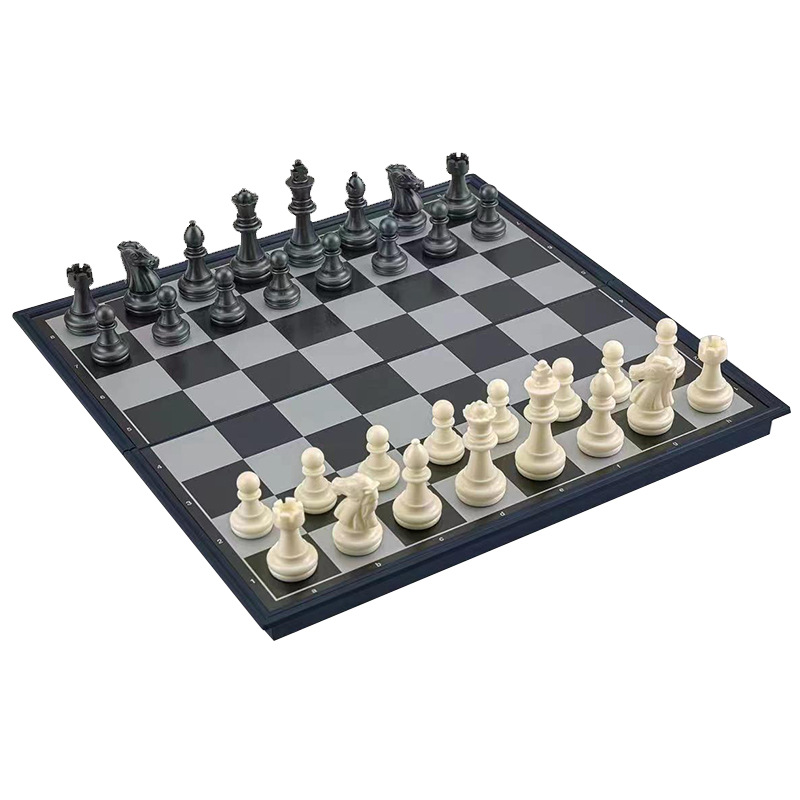 AIA Three-in-One Magnetic Folding Chess Checkers Backgammon Foldable Magnetic Chessboard