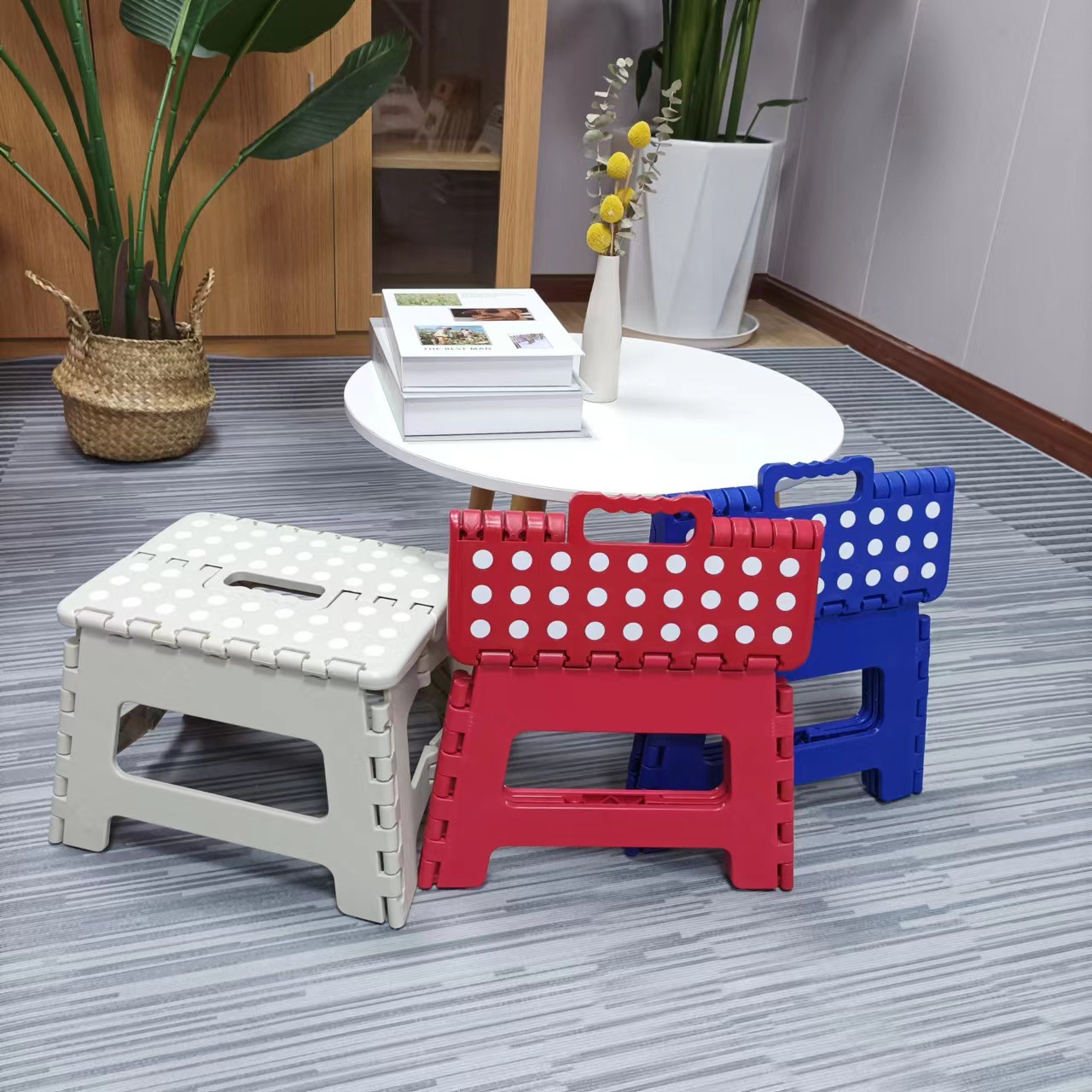Thickened Plastic Folding Stool Children Adult Lightweight Portable Small Stool Household Small Bench
